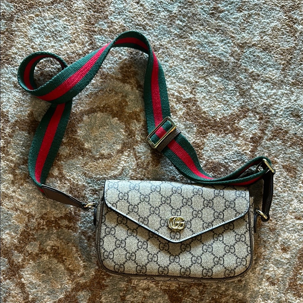 Beige and Brown Women's Bag
